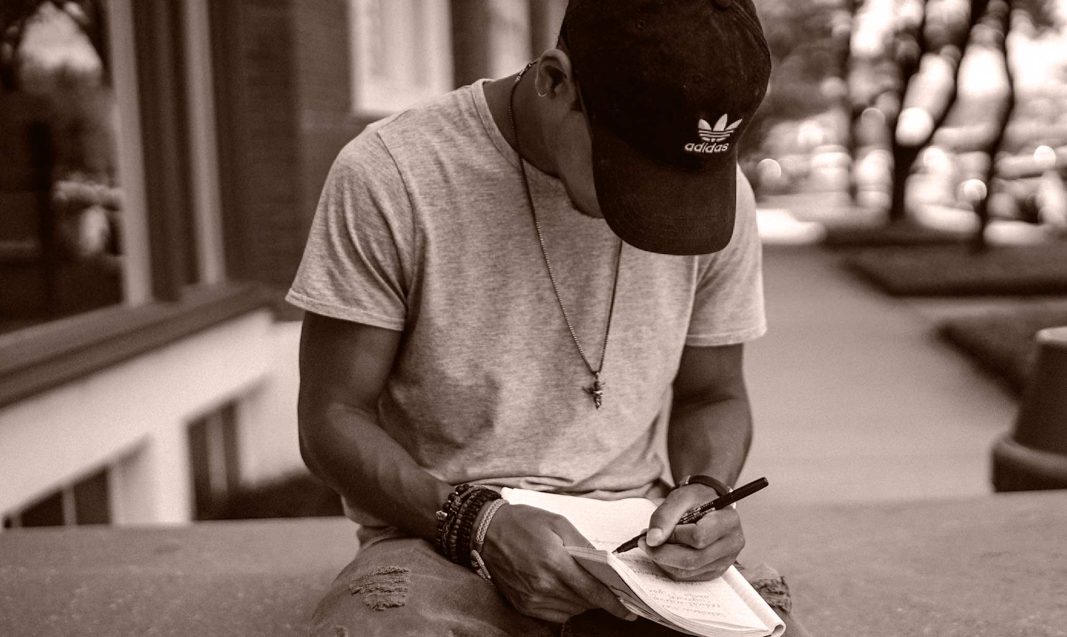 A young man applying for a job